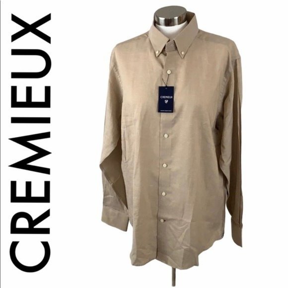 Daniel Cremieux Other - CREMIEUX NWT MEN’S TAN LIGHTWEIGHT SHIRT LARGE